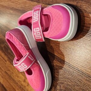 UGG Toddlers' Rennon Skimmer Glitter sneakers in pink Size 6